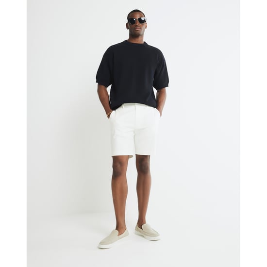 River Island Mens Chino Shorts Cream Slim Fit - Image 1