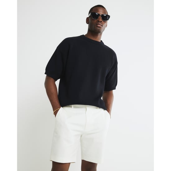 River Island Mens Chino Shorts Cream Slim Fit - Image 3