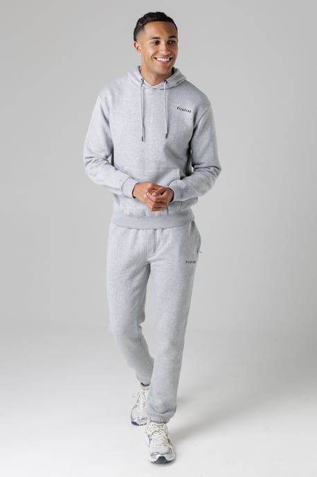 Light Grey Cotton Rich Brushed Fleece Joggers With Zip Pockets - Image 4