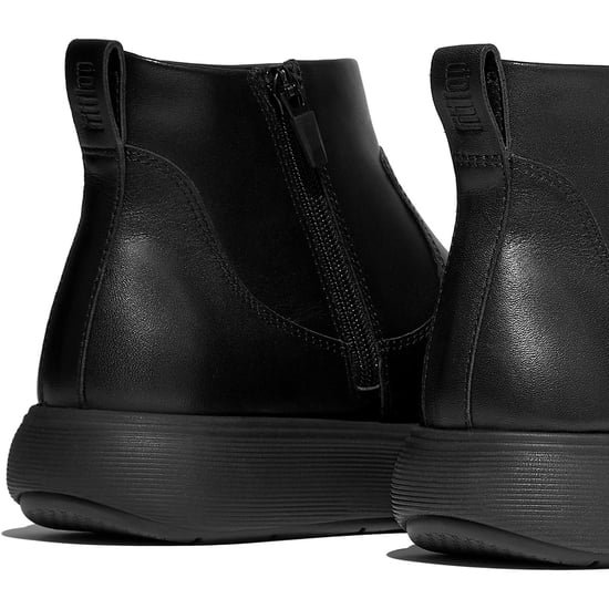 Fitflop Iq-Comff Leather Women's All Black Boots - Image 4