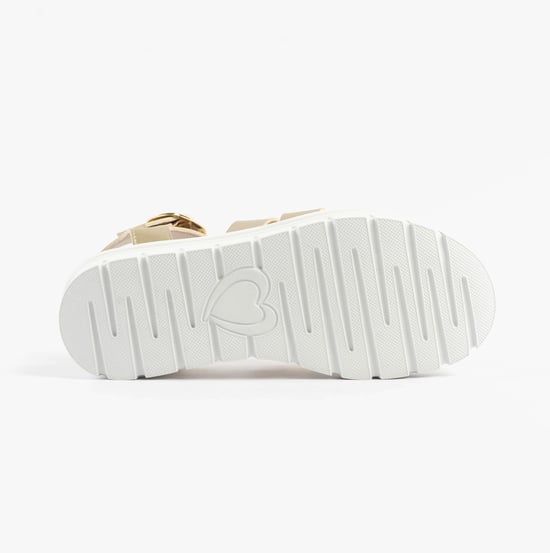 Heavenly Feet Saffron Womens Sandals Gold - Image 3
