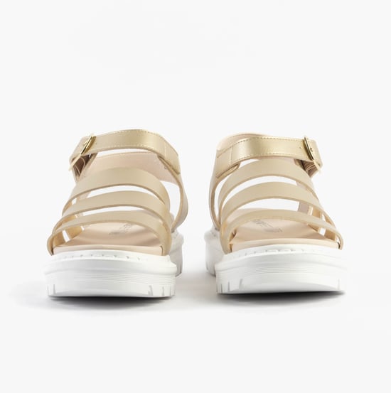 Heavenly Feet Saffron Womens Sandals Gold - Image 4
