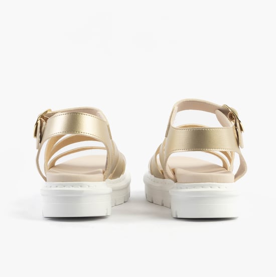 Heavenly Feet Saffron Womens Sandals Gold - Image 5