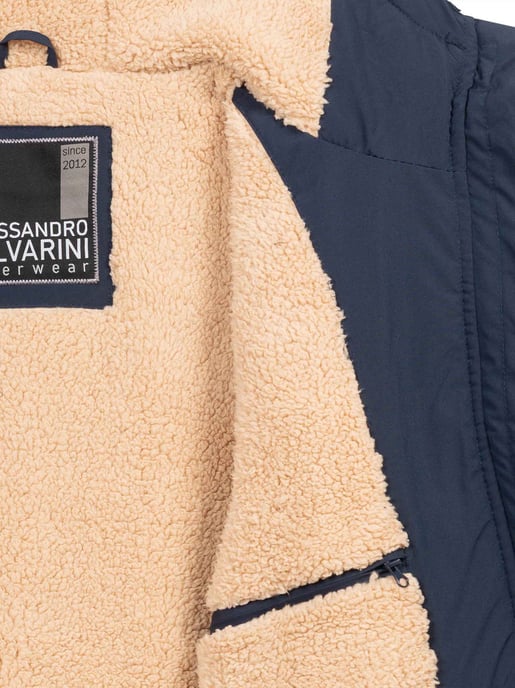 Alessandro Salvarini Heren Winterjas AS-431 – Warm Met Teddyvoering & Capuchon - Image 5