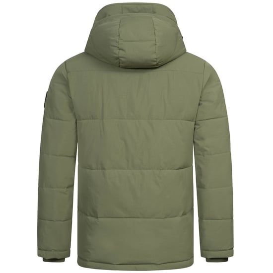 Alessandro Salvarini Herr Vinter Quiltad Jacka AS-457 – 2in1 Med Avtagbart Teddyfoder & Dubbel Huv - Image 5