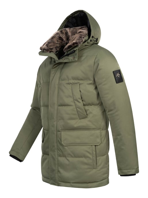 Alessandro Salvarini Heren Winterjas AS-456 – Stijlvol, Waterafstotend Met Afneembare Capuchon - Image 3