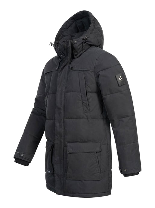Alessandro Salvarini Heren Winterjas AS-458 – Klassieke Parka Met Fleecevoering & Afneembare Capuchon - Image 3