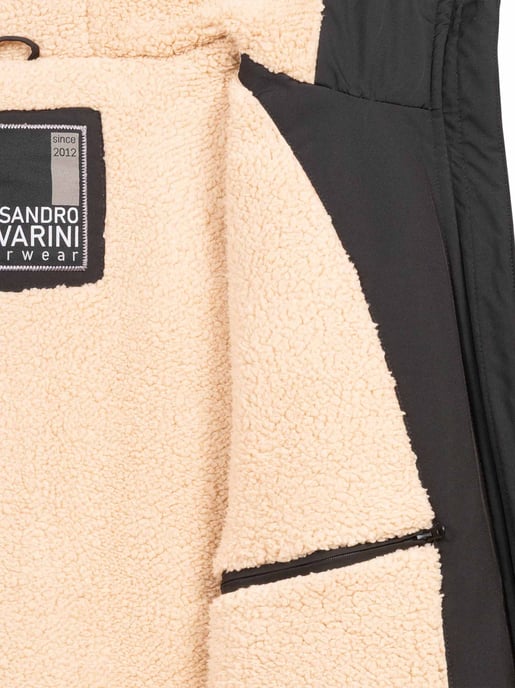 Alessandro Salvarini Heren Winterjas AS-431 – Warm Met Teddyvoering & Capuchon - Image 5