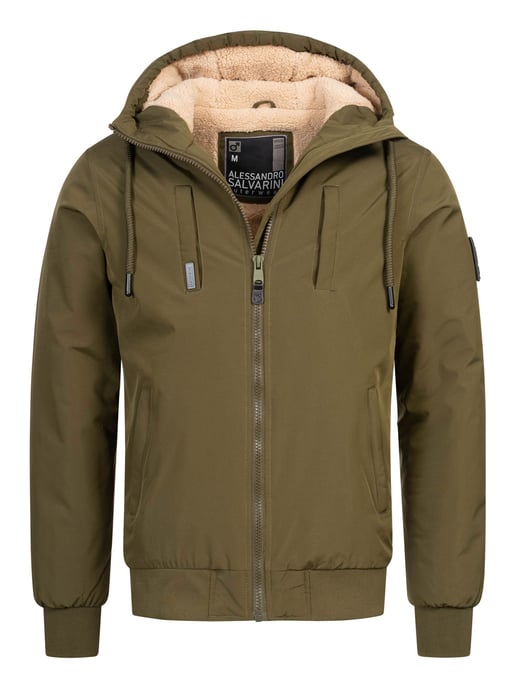 Alessandro Salvarini Heren Winterjas AS-431 – Warm Met Teddyvoering & Capuchon - Image 1