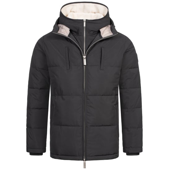 Alessandro Salvarini Herr Vinter Quiltad Jacka AS-457 – 2in1 Med Avtagbart Teddyfoder & Dubbel Huv - Image 3