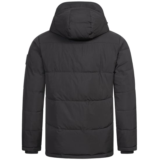 Alessandro Salvarini Herr Vinter Quiltad Jacka AS-457 – 2in1 Med Avtagbart Teddyfoder & Dubbel Huv - Image 5