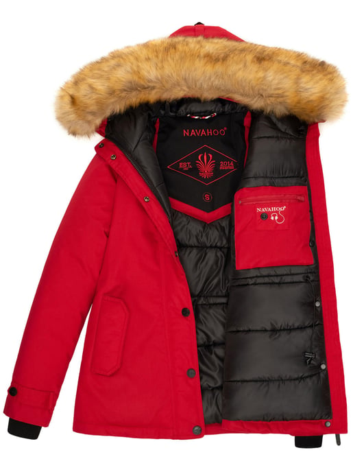 Navahoo Dames Winterjas Laura – Warm, Stijlvol & Met Afneembare Bontkraag - Image 6