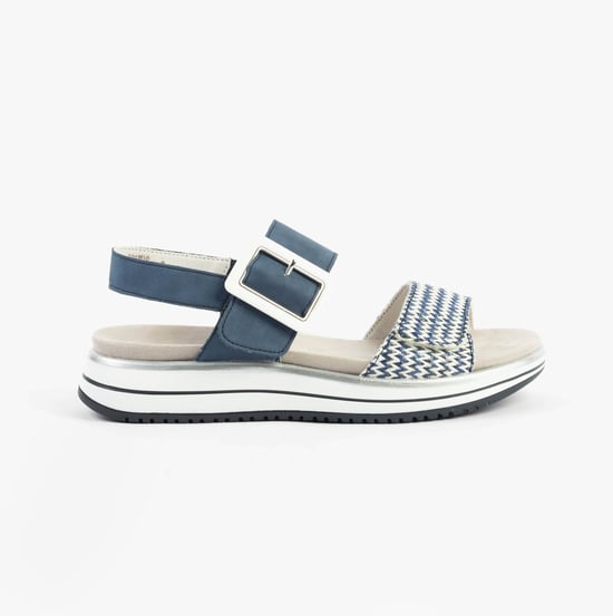 Remonte D1j53-14 Womens Sandals Blue Combination - Image 1