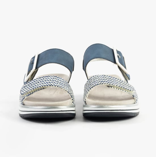 Remonte D1j53-14 Womens Sandals Blue Combination - Image 4