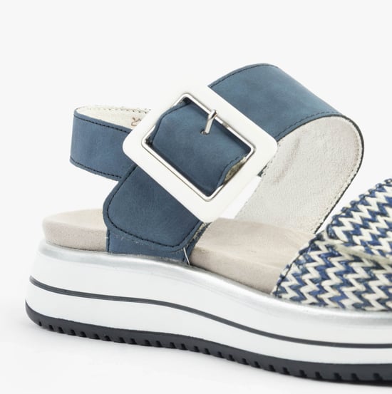 Remonte D1j53-14 Womens Sandals Blue Combination - Image 6