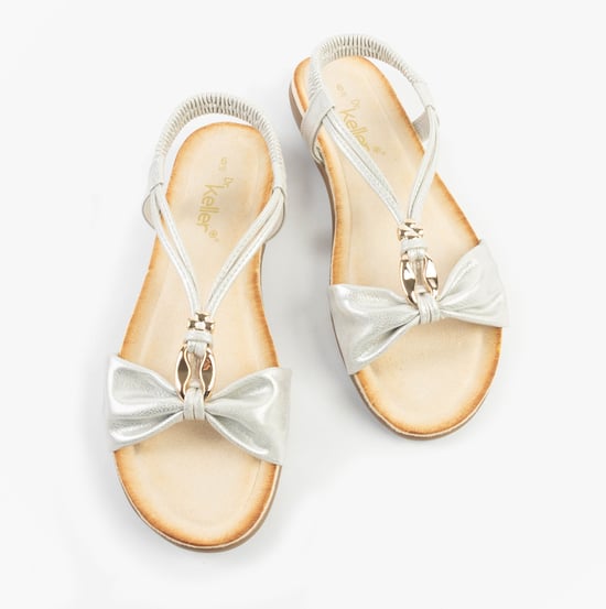 Dr Keller Jan Womens Sandals White Metallic - Image 2