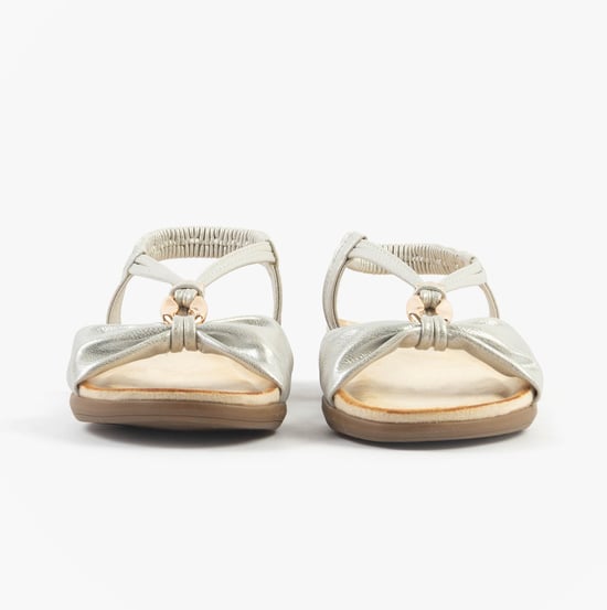 Dr Keller Jan Womens Sandals White Metallic - Image 4