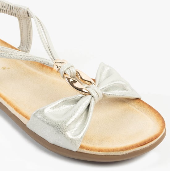 Dr Keller Jan Womens Sandals White Metallic - Image 6