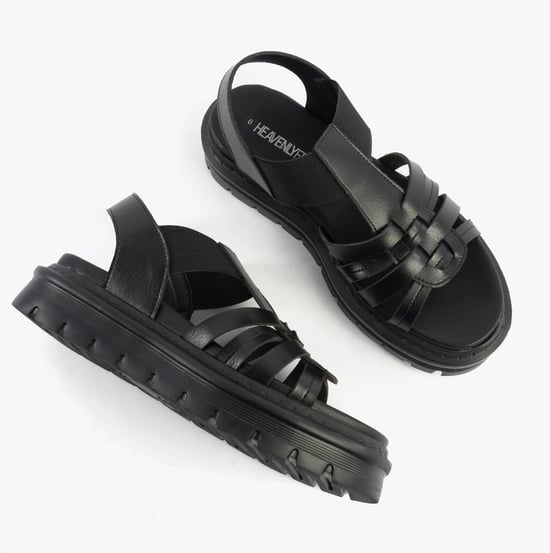 Heavenly Feet Samora Womens Sandals Black - Image 2