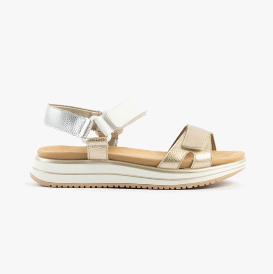 Remonte D1j57-90 Womens Sandals Metallic - Image 1
