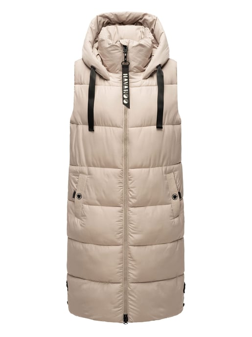 Navahoo dames lange bodywarmer Schnuffelchen – Warm & Stijlvol met Capuchon - Image 1