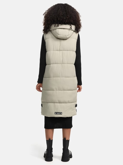 Navahoo dames lange bodywarmer Schnuffelchen – Warm & Stijlvol met Capuchon - Image 3