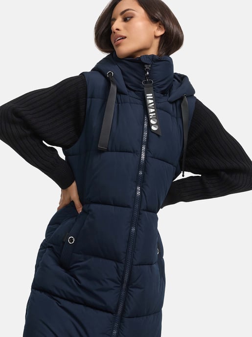 Navahoo dames lange bodywarmer Schnuffelchen – Warm & Stijlvol met Capuchon - Image 6