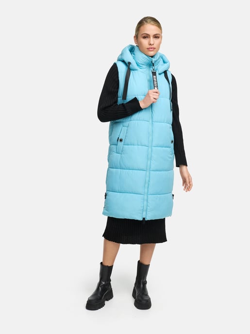 Navahoo quiltad lång väst för dam Schnuffelchen – Trendig & Praktisk - Image 6