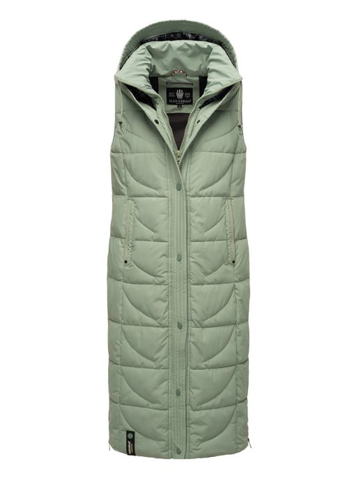 Navahoo dames gewatteerd vest Brezelchen – Lang & Warm - Image 1