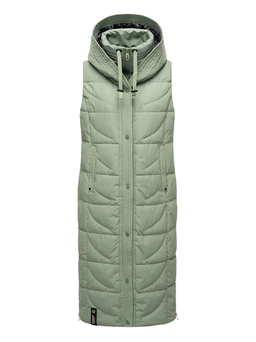 Navahoo dames gewatteerd vest Brezelchen – Lang & Warm - Image 2