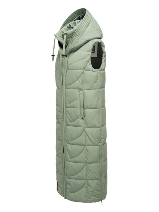 Navahoo dames gewatteerd vest Brezelchen – Lang & Warm - Image 3