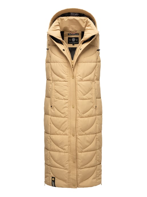 Navahoo dames gewatteerd vest Brezelchen – Lang & Warm - Image 1