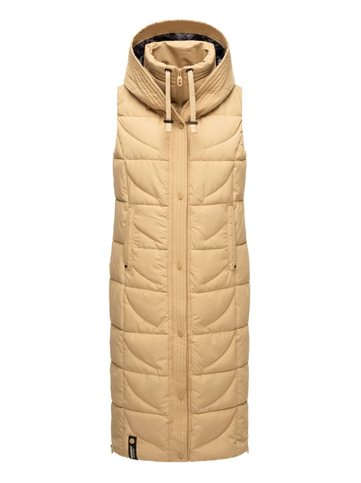 Navahoo dames gewatteerd vest Brezelchen – Lang & Warm - Image 2