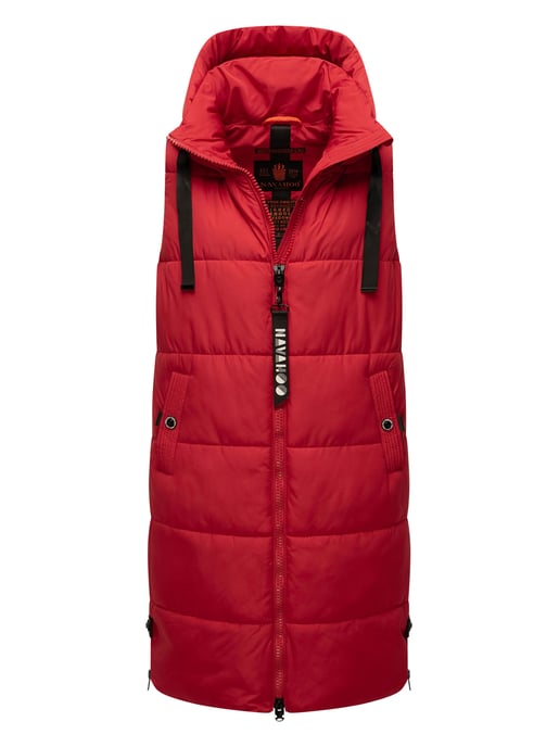 Navahoo dames lange bodywarmer Schnuffelchen – Warm & Stijlvol met Capuchon - Image 1