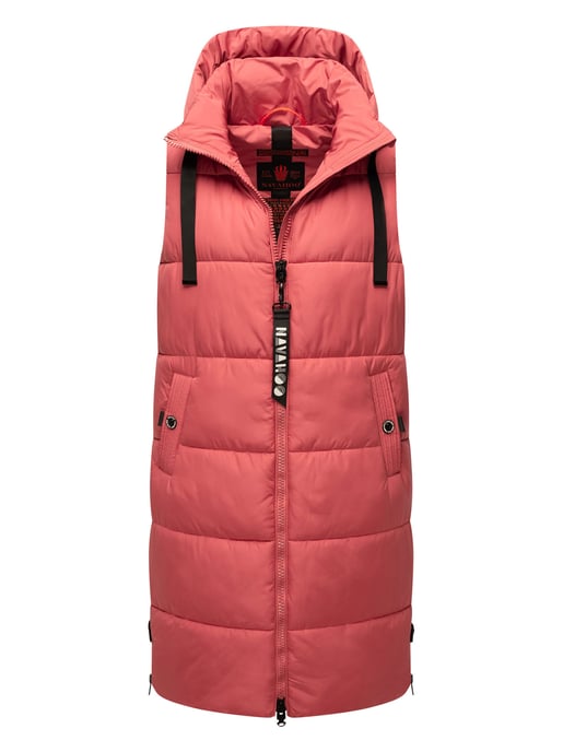 Navahoo dames lange bodywarmer Schnuffelchen – Warm & Stijlvol met Capuchon - Image 1