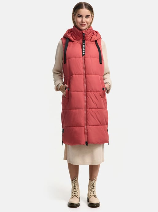 Navahoo dames lange bodywarmer Schnuffelchen – Warm & Stijlvol met Capuchon - Image 6