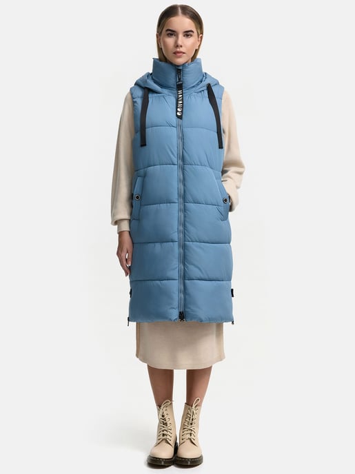 Navahoo quiltad lång väst för dam Schnuffelchen – Trendig & Praktisk - Image 6