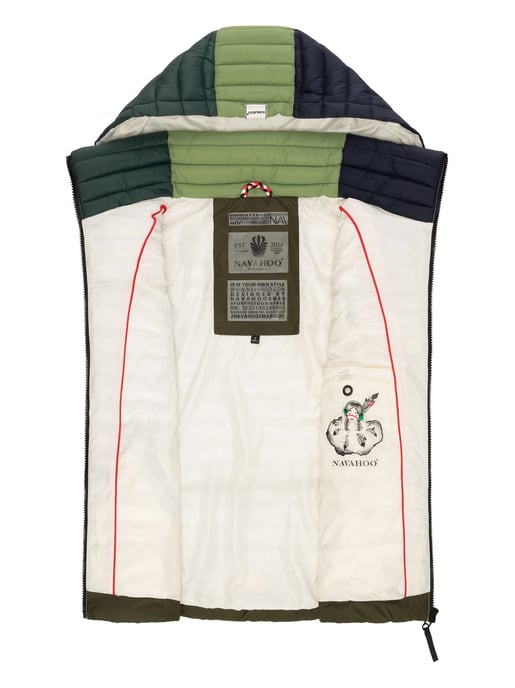Navahoo Shadaa Multikulti dames gewatteerde bodywarmer – Licht, kleurrijk & trendy - Image 5