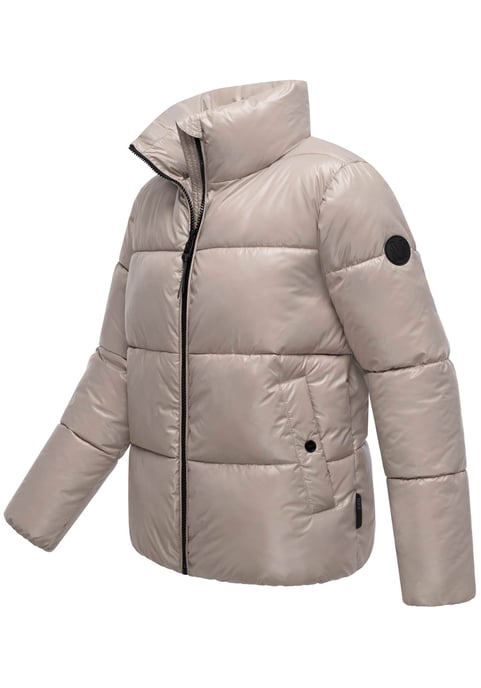 Marikoo dames winterjas Hazalee in puffer-stijl met glanzende look - Image 2