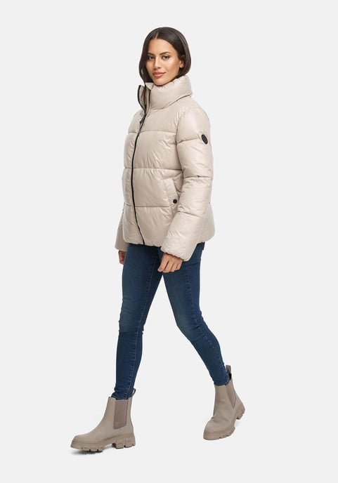 Marikoo dames winterjas Hazalee in puffer-stijl met glanzende look - Image 6