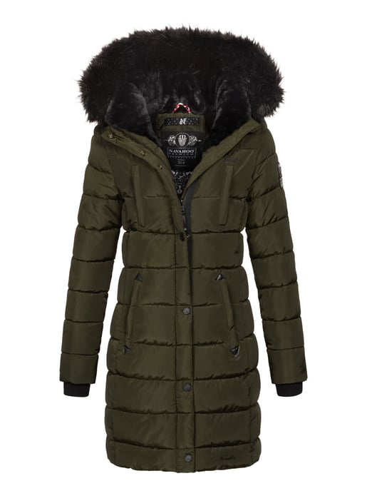 Navahoo dames lange winterjas Lotusblüte Princess – Warm & Elegant - Image 1