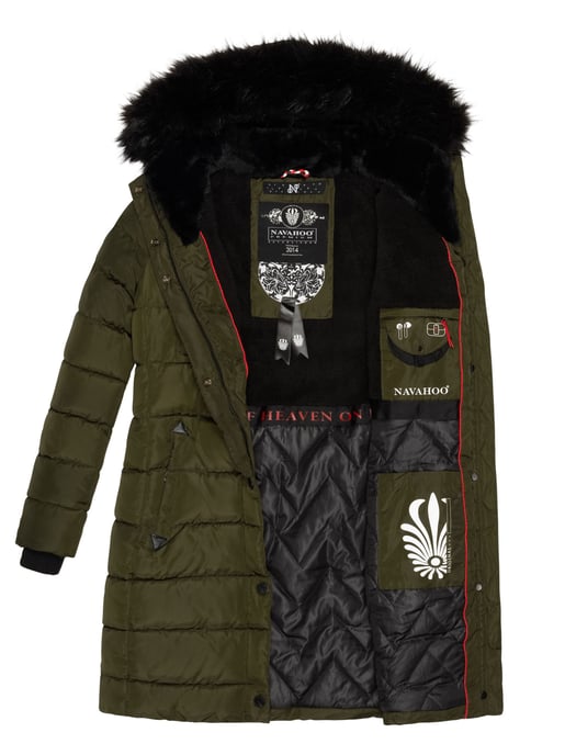 Navahoo dames lange winterjas Lotusblüte Princess – Warm & Elegant - Image 4