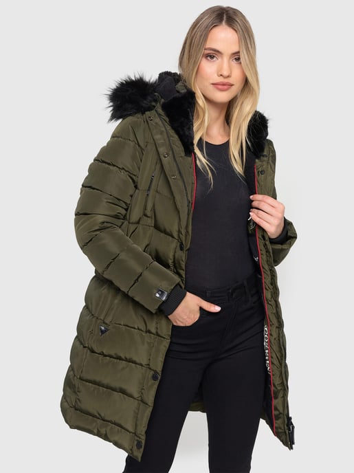 Navahoo dames lange winterjas Lotusblüte Princess – Warm & Elegant - Image 6