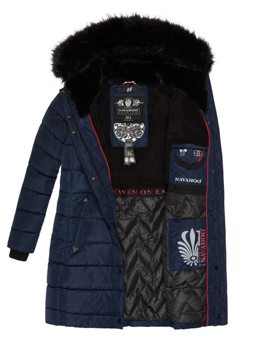 Navahoo women’s winter puffer coat Lotusblüte Princess – Long & Warm - Image 5