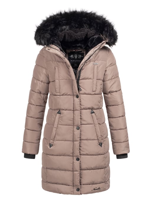 Navahoo dames lange winterjas Lotusblüte Princess – Warm & Elegant - Image 1