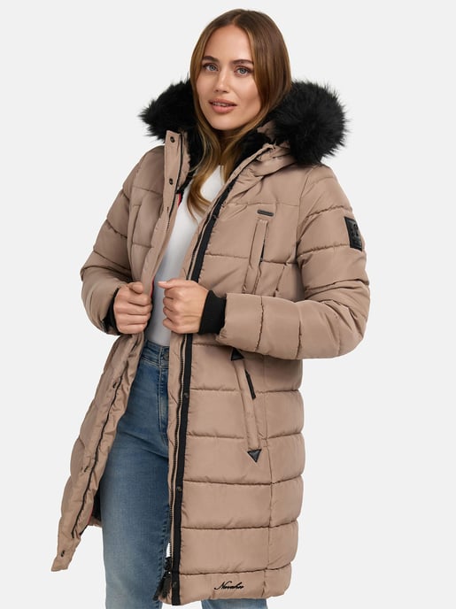 Navahoo dames lange winterjas Lotusblüte Princess – Warm & Elegant - Image 6