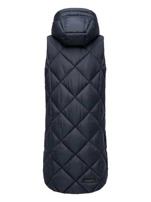 Navahoo lange dames bodywarmer Schnuckel – Modern & Met Capuchon - Image 4