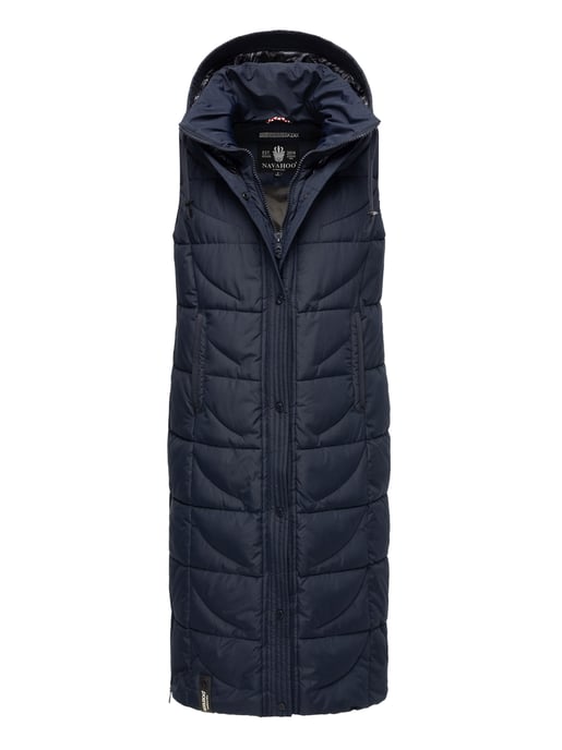 Navahoo dames gewatteerd vest Brezelchen – Lang & Warm - Image 1