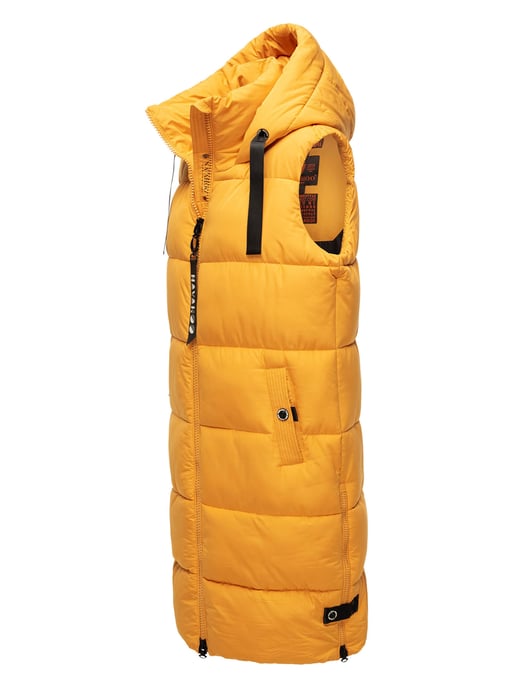 Navahoo women’s quilted vest Schnuffelchen – Long & Stylish with Hood - Image 3