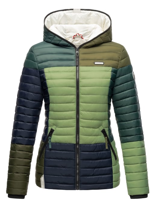Navahoo Women’s Quilted Jacket Multikulti – Lightweight, Stylish & With Colour-Blocking Design - Image 2